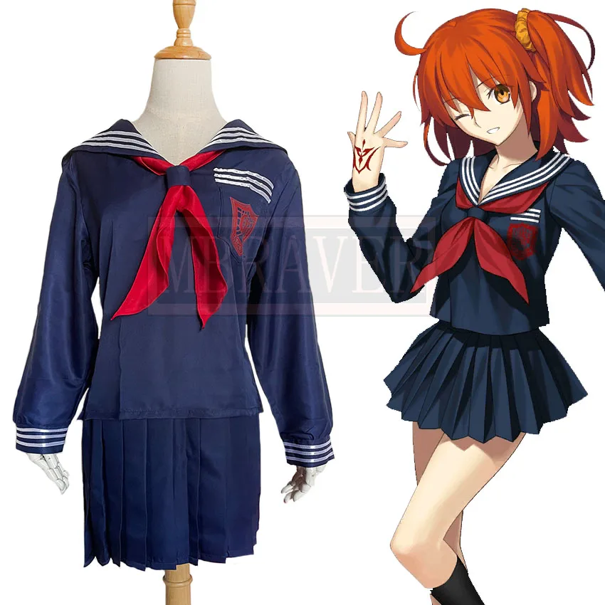 

Fate Grand Order FGO Fujimaru Ritsuka Sailor Suit School Uniforms Cosplay Costume Halloween Christmas Uniform Custom Made