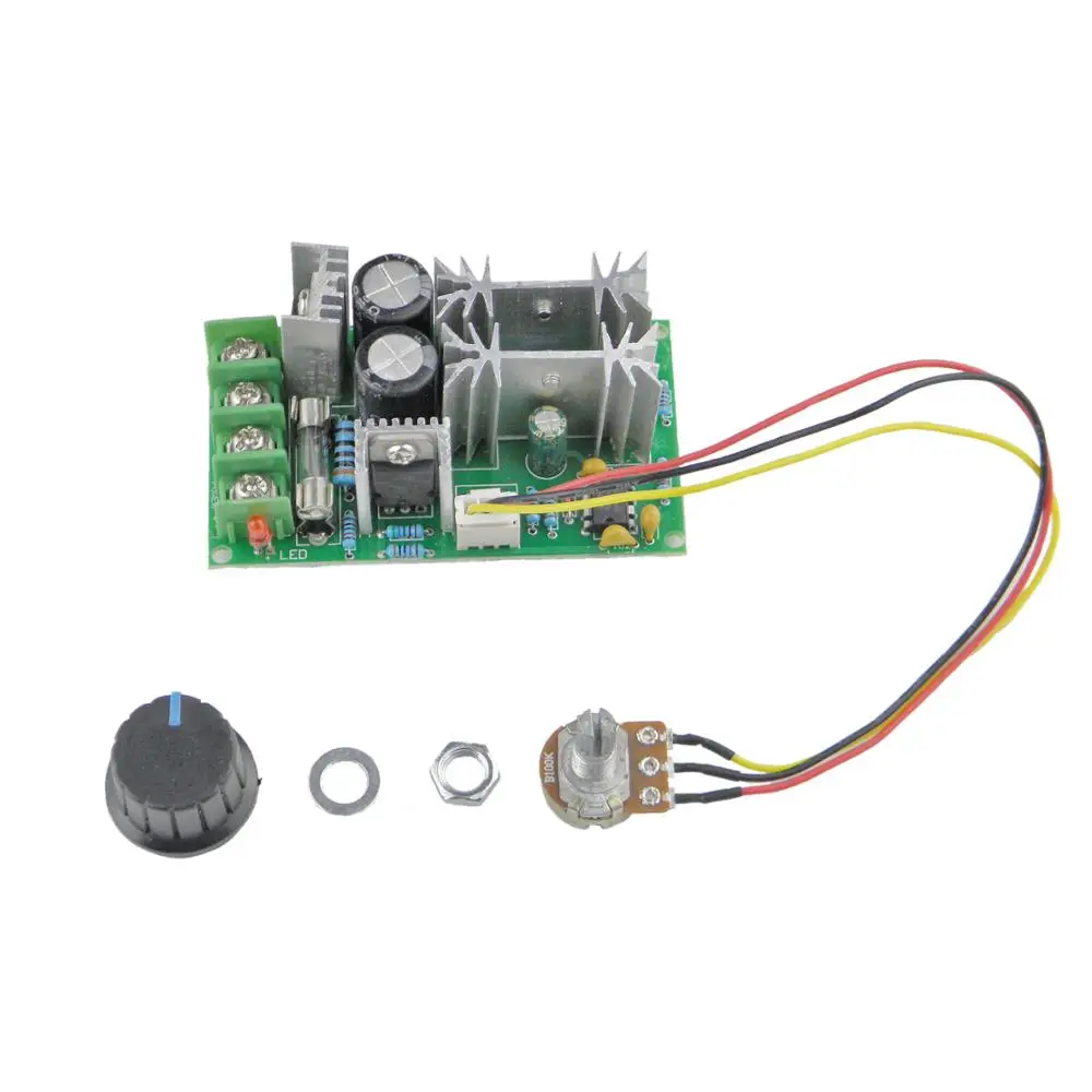 CHANCS PWM Speed Controller 10V-60V 20A With Motor Governor Reversible Switch Speed-adjusting DC motor controller