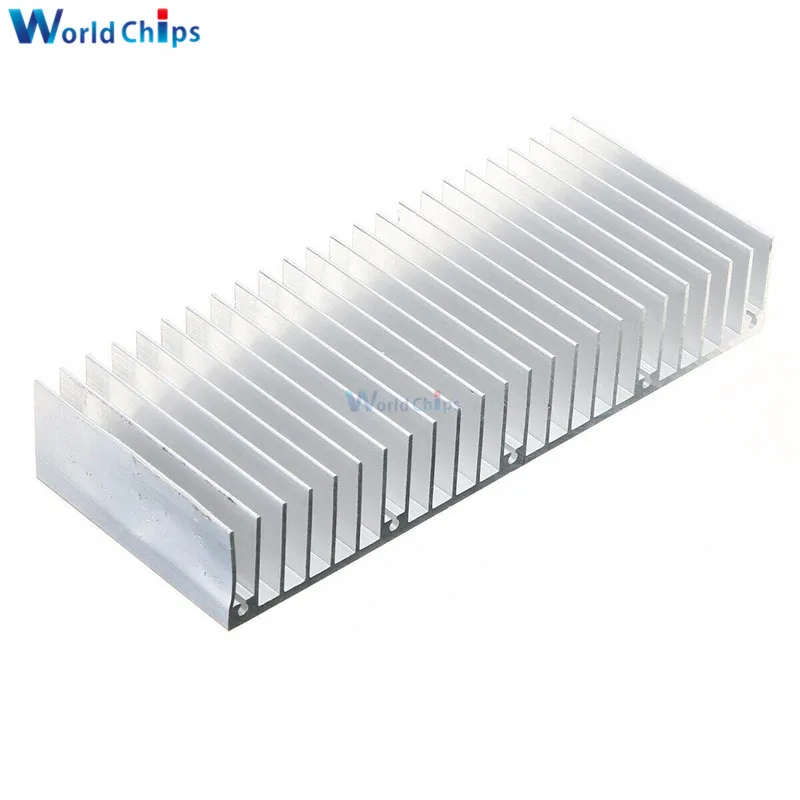 60x150x25mm Silver Aluminum Heatsink Heat Sink for Chip IC LED Electronic Heat Dissipation Cooling Cooler