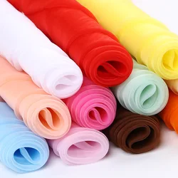 3/5/10m Sheer Organza Voile Fabric for Wedding Draping,Dress,Tutu Skirt,Curtains,Party Decor,Black,White,Blue,Red,by the meter
