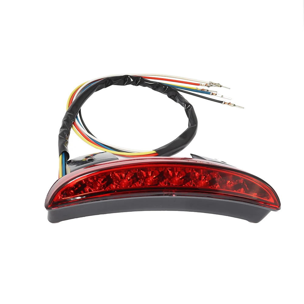 Guardabarros trasero para motocicleta, borde trasero, luz trasera de freno LED, señal de giro, luz trasera para Harley Sportster XL 883 1200 Iron 48