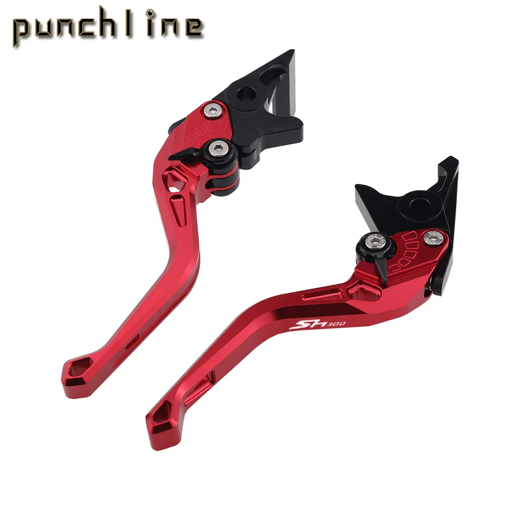 Fit For SH300 SH 300 2003-2022  Motorcycle CNC Accessories Short Brake Clutch Levers Adjustable Handle Set