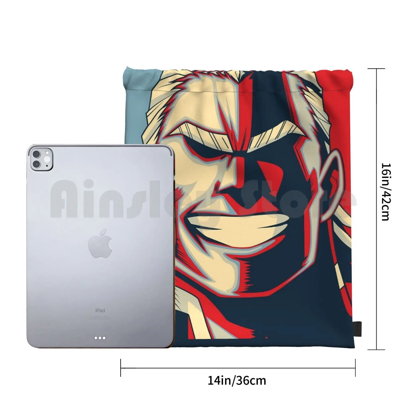 All Might-Sac à dos rétro étanche Anime, Proximité Wstring Bags, Gym Bag, All Might Cool, ForeMemeswarmer