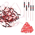 100PCS-Black Red