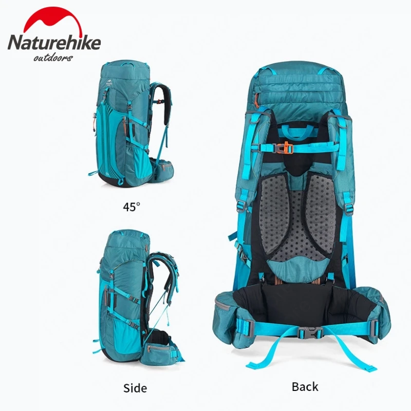 Imagem -02 - Naturehike Professional Caminhadas Mochila Sistema de Suspensão de Viagem Mochila de Escalada ao ar Livre 45l 55l 65l