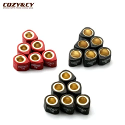 6PC Racing Roller Set Weight 18x14mm 9g 13g For Kymco Vivio Super 8 People One 125 Agility R16 Heroism 150cc 4-Stroke Scooter