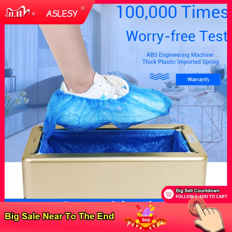 

Automatic Shoes Cover Machine Household Stepping Disposable Booties Maker Shoe Film Machine Smart Shoe Cover Dispenser Corona