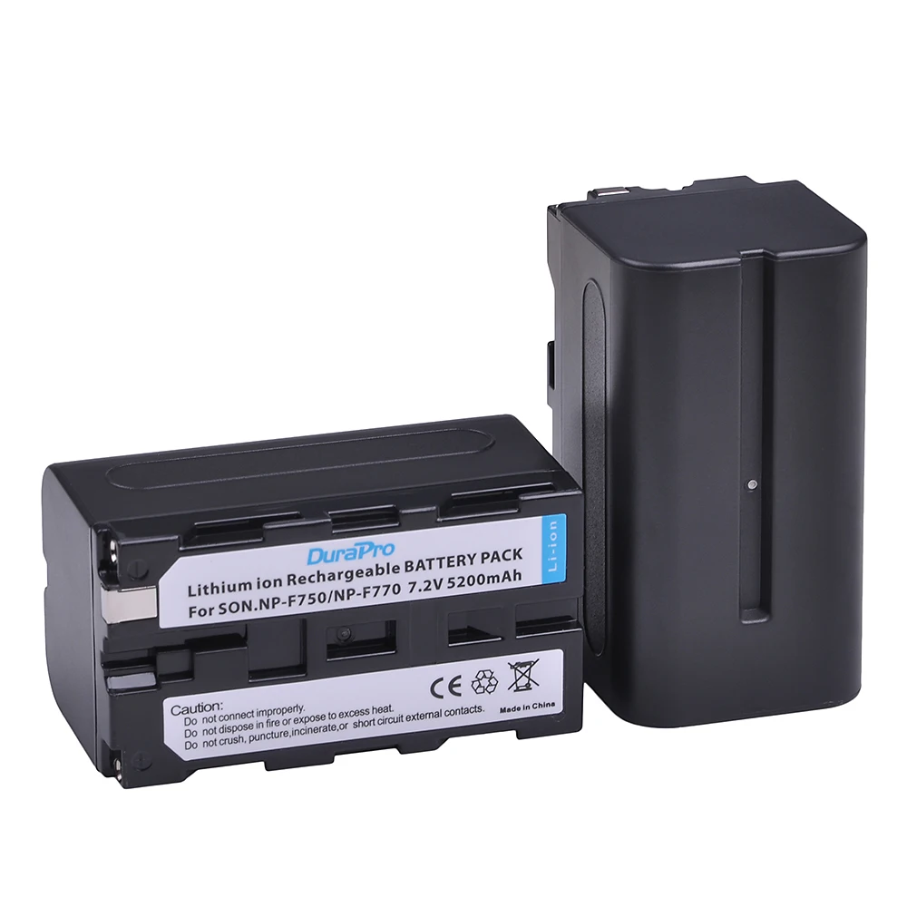 DuraPro 4pcs 5200mAH NP-F750 NP-F770 NP F750 NP F770 Li-ion Battery for Sony ccd-tr917 ccd-tr940 ccd-trv101 ccd-trv215 ccd-trv25