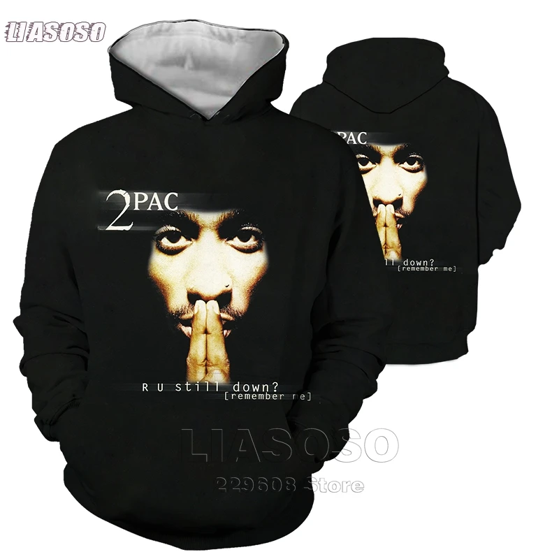 Winter 3D Hoodie Men Legends Of Hip Hop 2pac Tupac/Biggie Smalls/Snoop Dogg  Hip-Hop Funny Tee Tops Plus Size Streewear