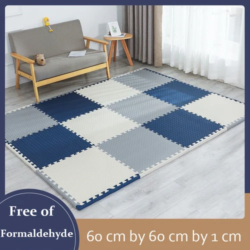 EVA 폼 놀이 퍼즐 매트, 아기 크롤링 매트, 운동용 타일 바닥 카펫 및 러그, 어린이 패드용 연동, 너비 60cm x 1cm, 16 개 