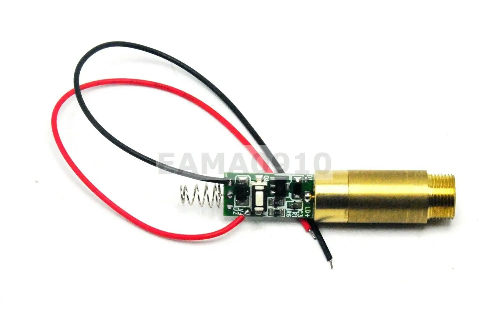 NEW 3.7-4.2V 650nm 200mW Red Laser Dot Diode Module Brass Lab/Industrial