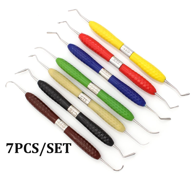 

Dental Resin Filler Aesthetic Restoration Kit Silicone Handle for Lm Resin Knife Plastic Dresser Dentistry Instrumen Tool