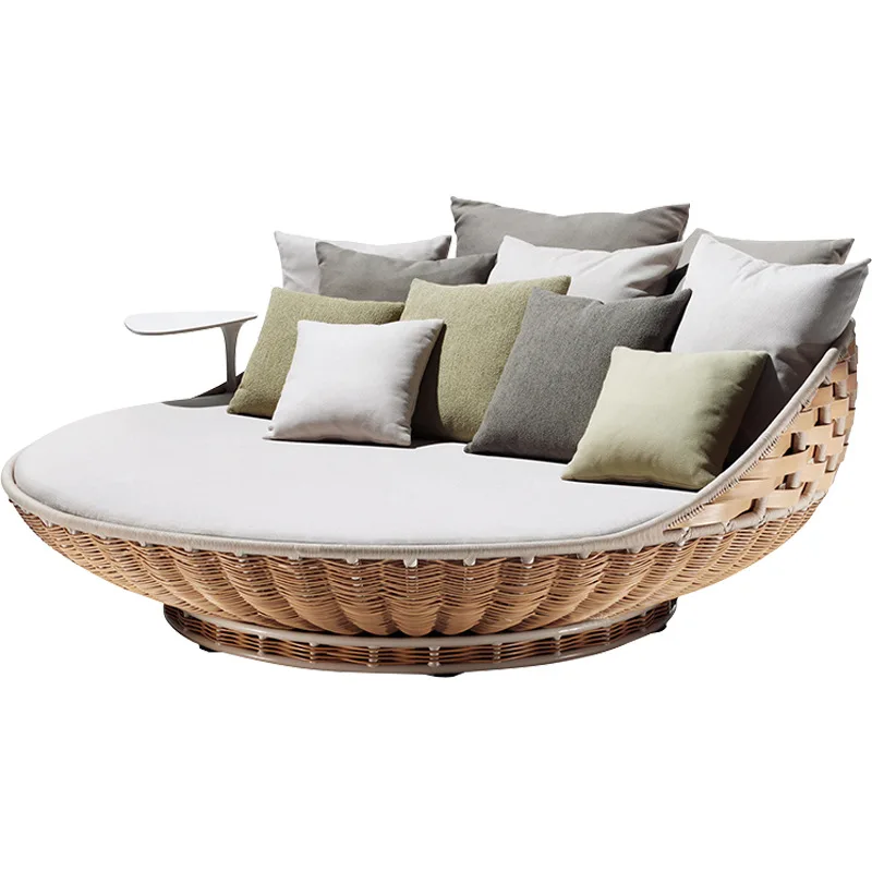 Outdoor Bed and Hammock Double Swing Rocking Chair Indoor Adult Cradle  Courtyard  Rattan  Sofa