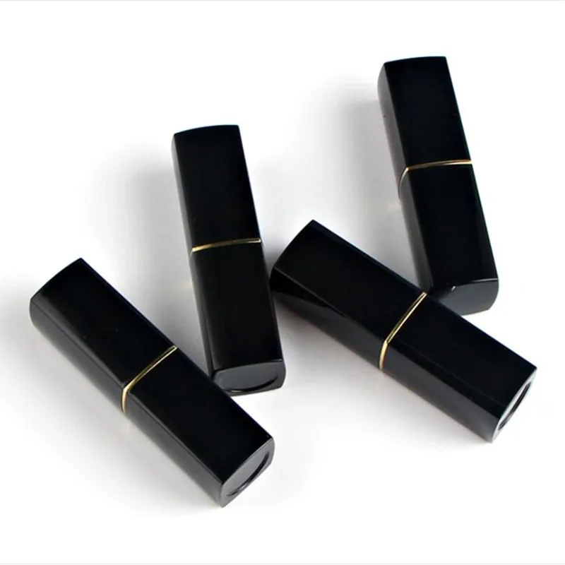 

Wholesale 12.1mm Black Lipstick Tubes Lipgloss Containers Lipblam Bottles Packaging Lip Stick Bottles Lip Tubes