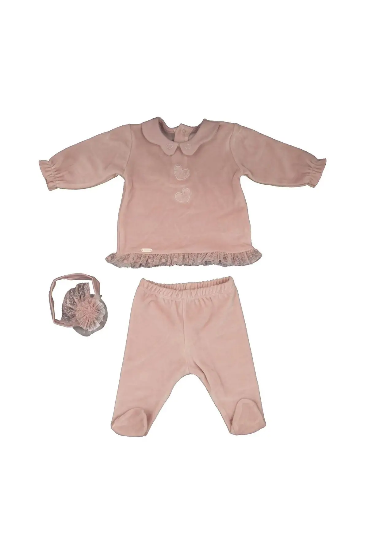 Andywawa AC21186 Hello Little Lady PCs set Bebe Suit Pink