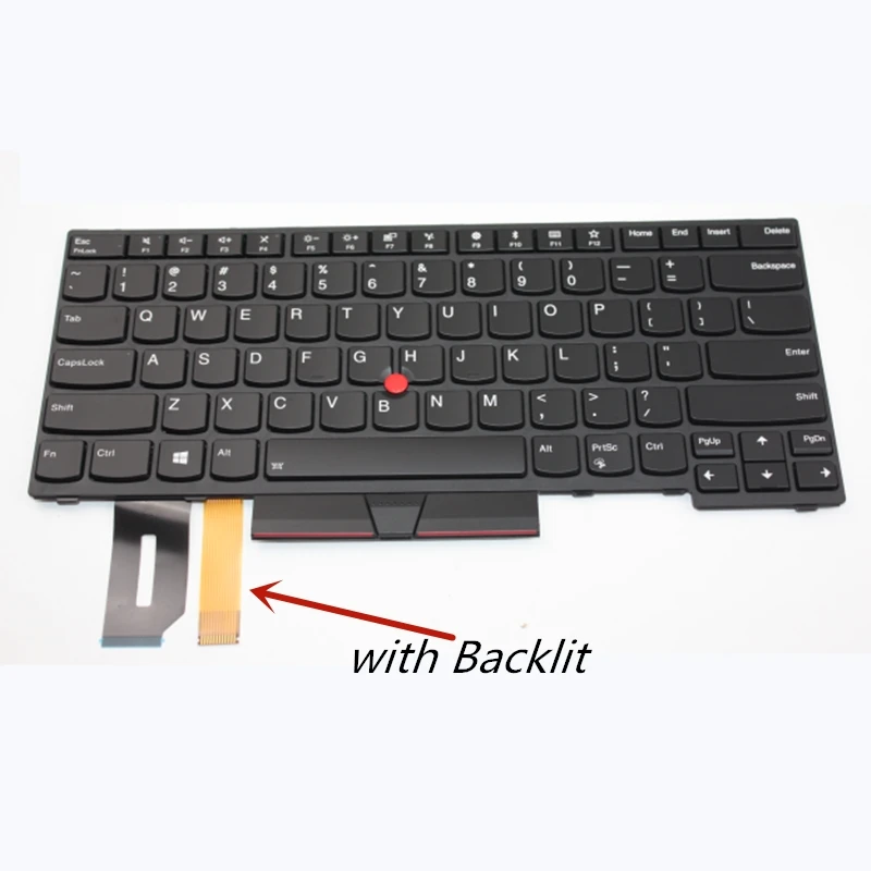 New Original Laptop English Layout Keyboard For Lenovo E480 L480 T480S L380 R480 E485 E490 L390