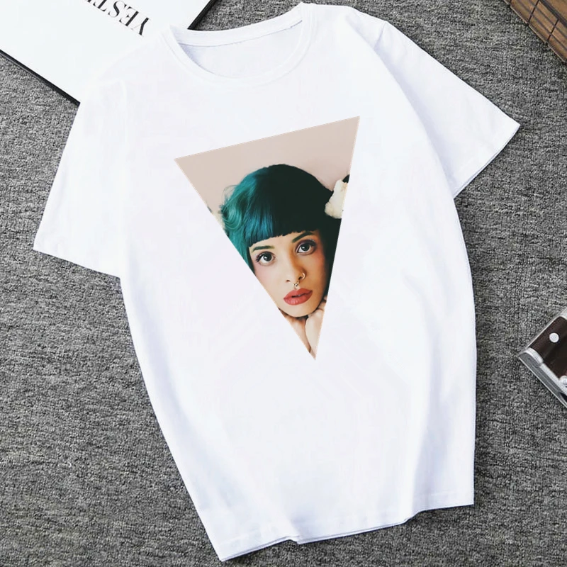 Melanie Martinez Cry Baby Hip Hop Hipster Print Harajuku Top Women Tshirt Casual ladies basic O-collar Short Sleeved Tshirt Girl