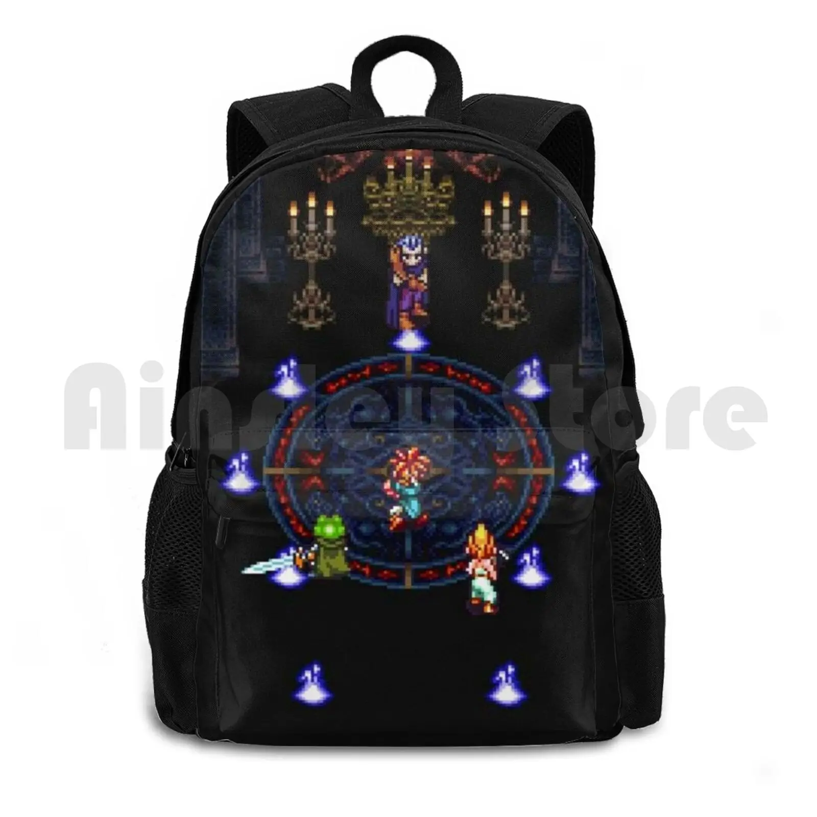 

Chrono Trigger-Magus Fight Outdoor Hiking Backpack Riding Climbing Sports Bag Chrono Trigger Magus Snes Game Super