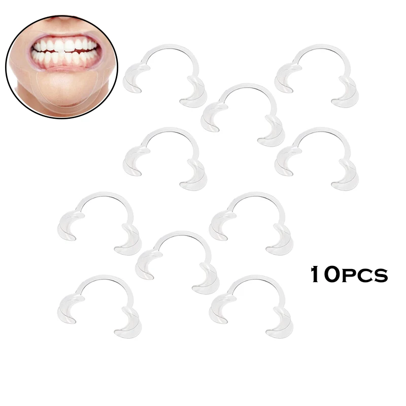 

10pcs /set Dental Mouth Opener C Shape Mouth Gag Dental Orthodontic Tool Intraoral Cheek Lip Retractor Mouth Spreader Lip Opener