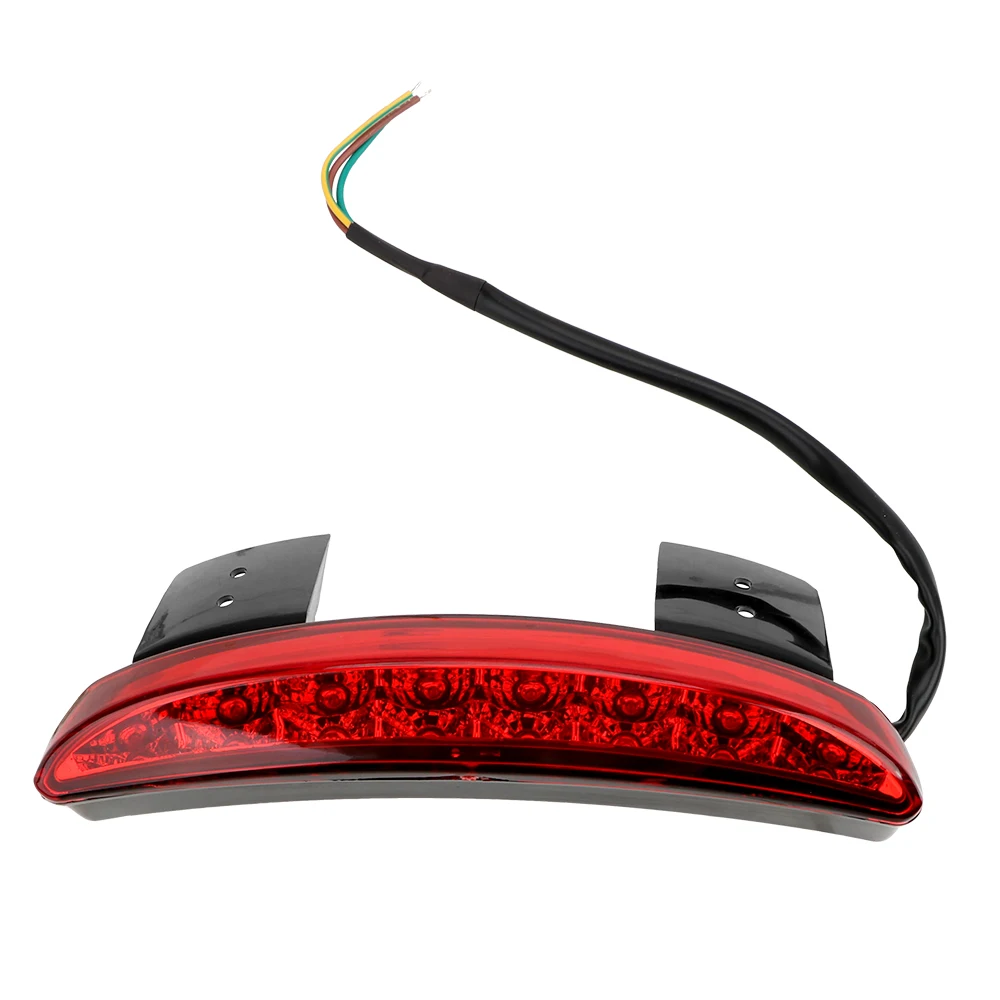 LEEPEE Bike Motorcycle Lights Rear Fender Edge Red LED Brake Tail light Cafe Racer For Moto Bike Touring Sportster XL 883 1200