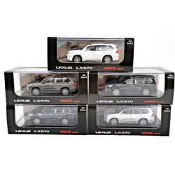 Exquisite 1:64 alloy LX570 SUV car model,original packaging off-road vehicle toys,collectible ornaments