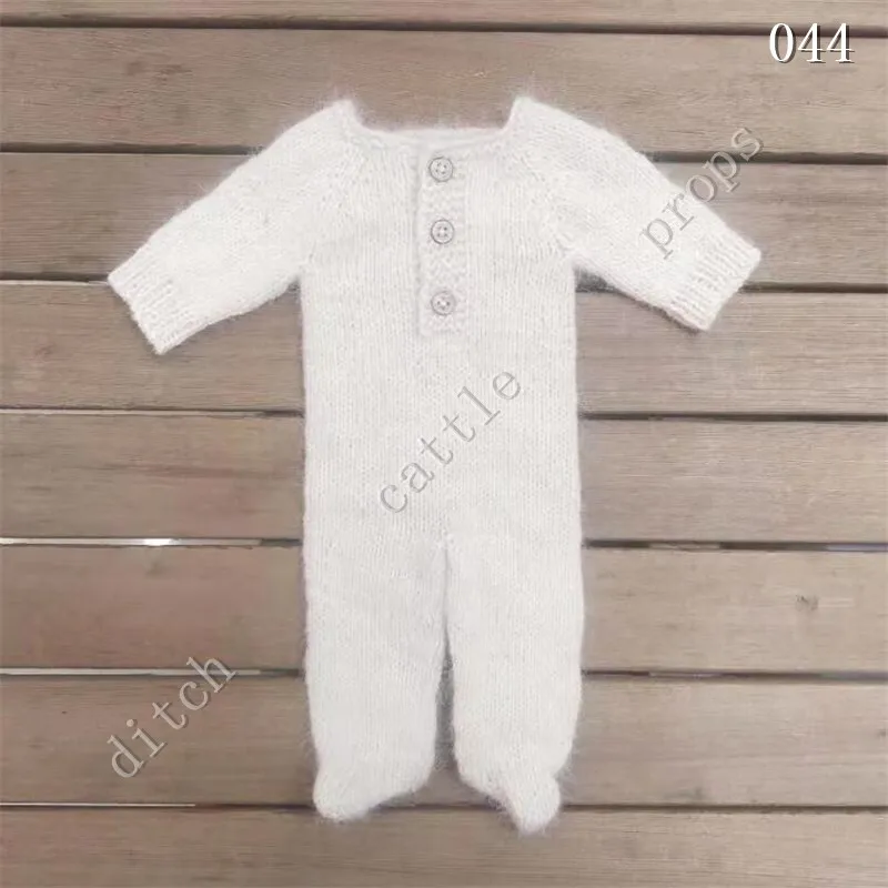 Newborn Photography Props Pants Climbing Clothes Handmade Knitted Mink Clothing