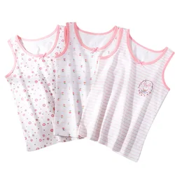 Girl Cute Cartoon Prints Singlet Underwear Tank Princess Undershirts Cotton Tank Tops for Baby Girl Size 3-10T  Summer Homewear
