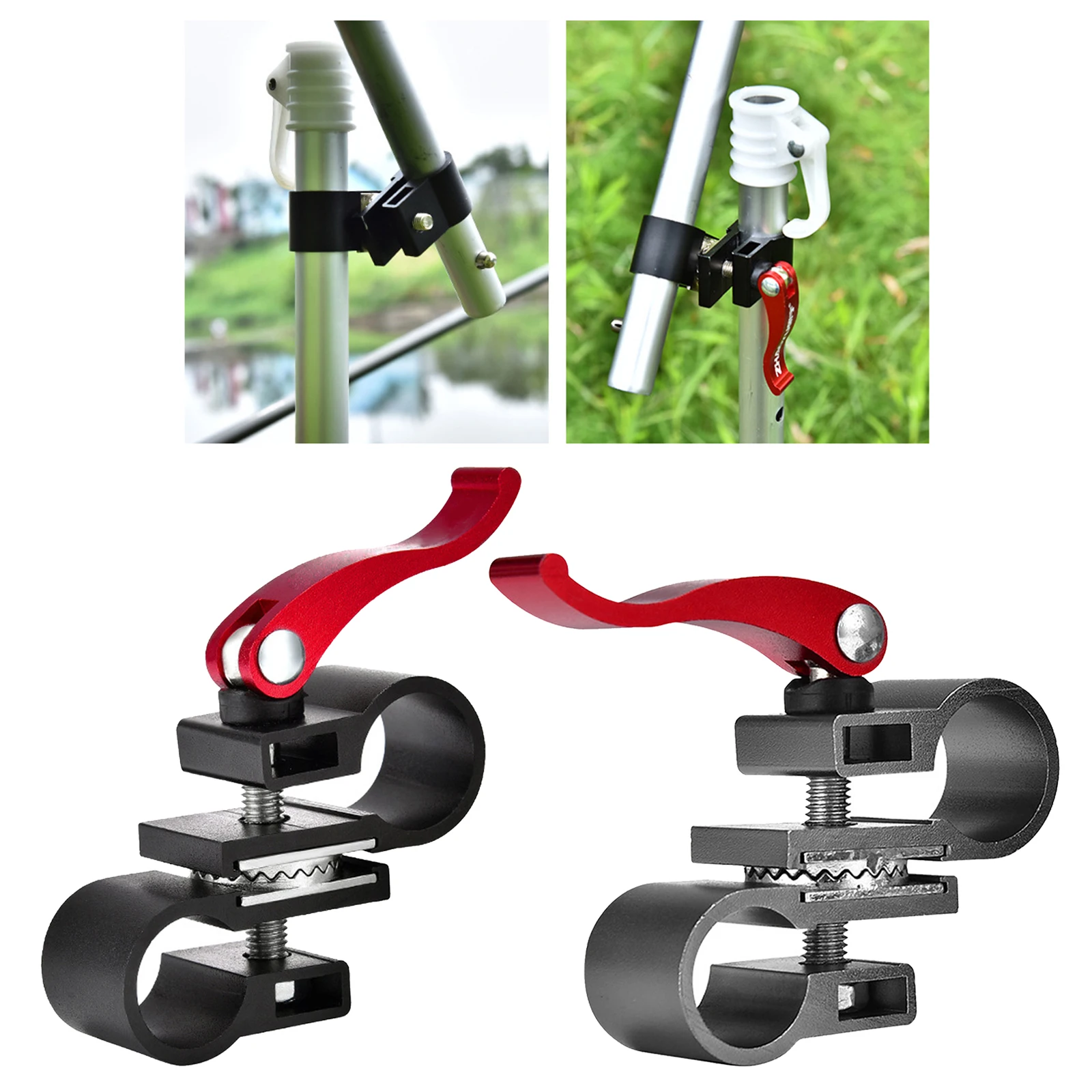 Heavy Duty Fishing Chair Umbrella Stand Holder Fixed Clip Brackets Mount Accessories Outdoors Universal Clamp