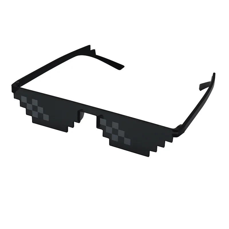 Motocycle Zonnebril Uv Bescherming 3/6 Bit Mlg Pixelated Zonnebril Motocross Bike Racing Bril Mozaïek Vintage Eyewear