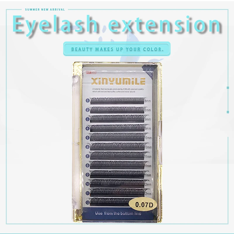 ขนาดทั้งหมด C/D/J/B Curl คลาสสิกแยกขนตาส่วนขยาย Mink Lashes ถาดรัสเซีย Matte ขนตา