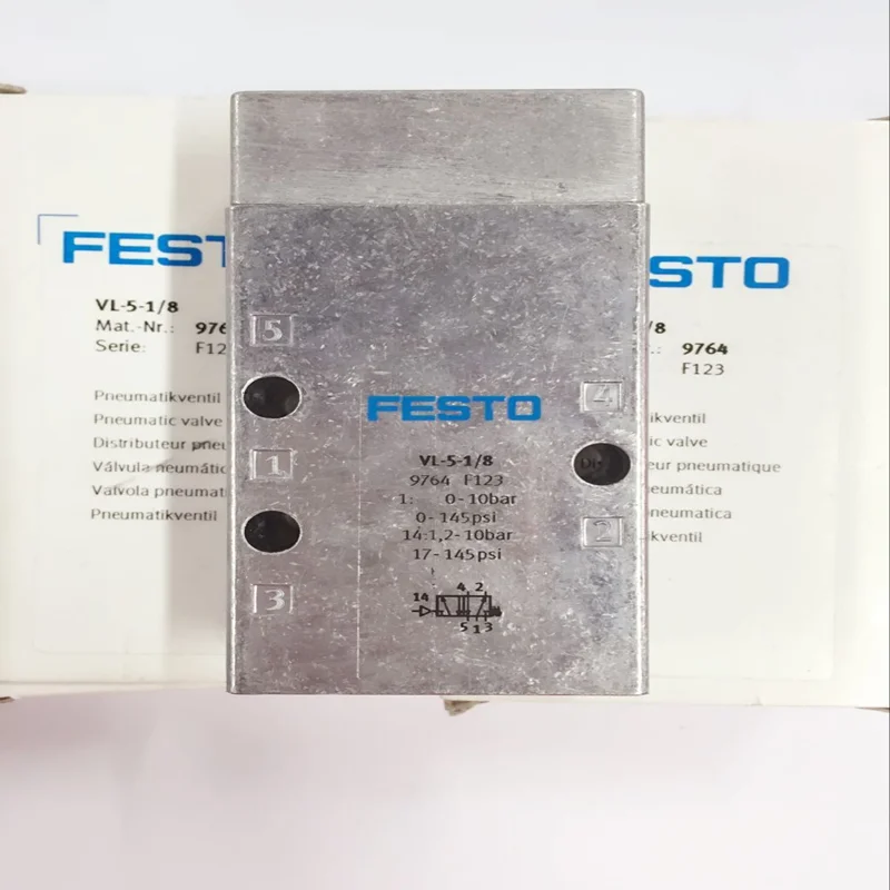 

FESTO Solenoid valve VL-5-1/8 9764 VL-5-1/4 9199 festo Air control valve solenoid valve