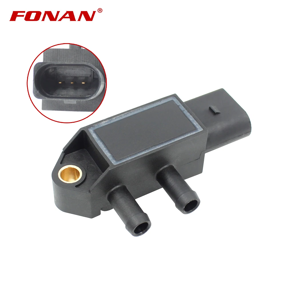 FONAN DPF Differential Exhaust Pressure Sensor For Volkswagen VW CC Golf Jetta Passat Tiguan Touareg 2012 - 2017 03L906051D