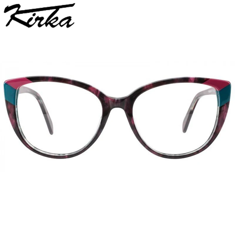 Kirka Cat Eye Woman Glasses Frames Lady Myopia/Reading Eyeglasses Frame Optical Prescription Clear Lens Fashion Design WD4094