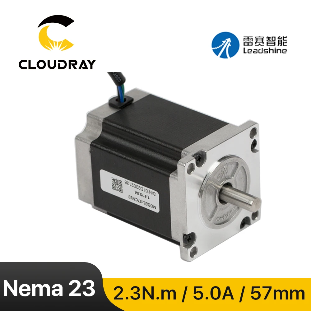 Leadshine Nema23 Stepper Motor 57mm 2 Phase 230Ncm 5A Stepper Motor 4-lead  Cable for 3D printer CNC Engraving Milling Machine