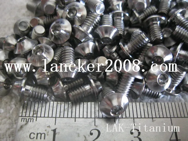 Titanium alloy Gr5 Socket UFO head screw M3*4 5 6 8 10 12 14 15 16 18 20 22 24 35