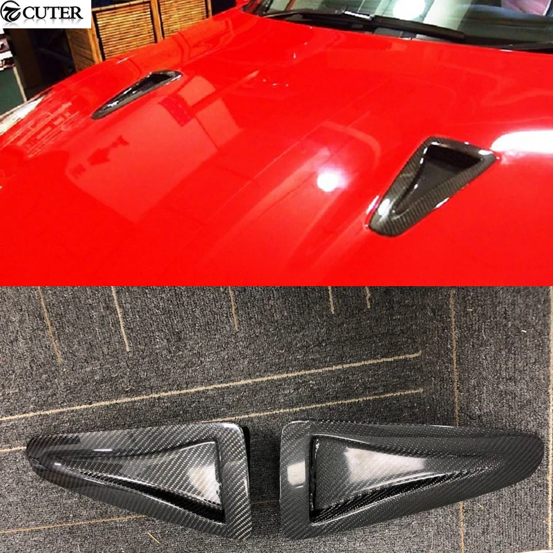 GTR Gt-r R35 Carbon Fiber FRP Front Engine Hood Bonnet Air Vents for Gtr R35 Car Body Kit 09-15