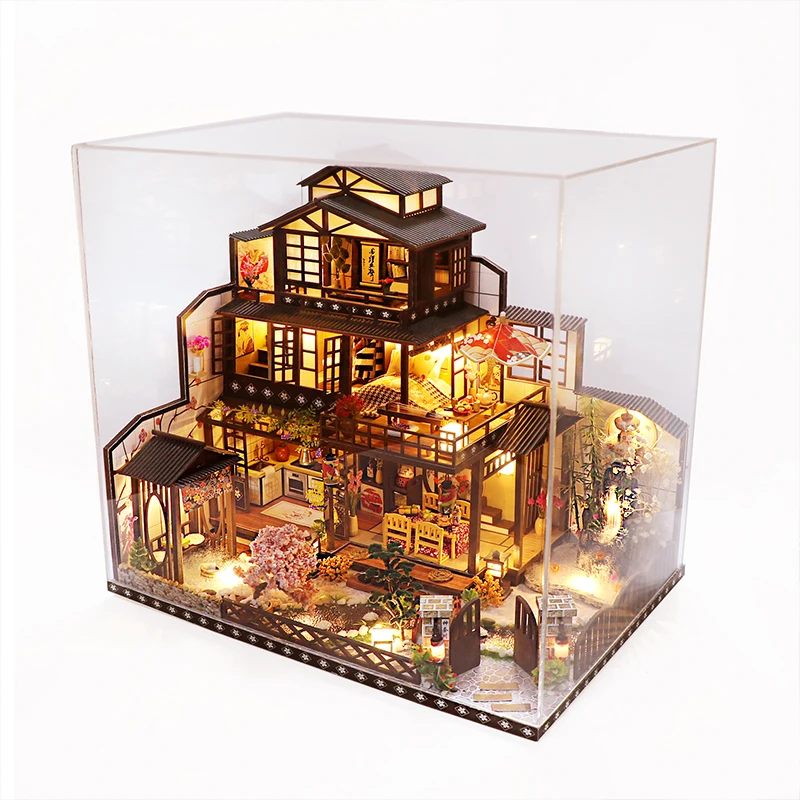 Chinese Style Ancient Capital Town Festival Friends Anniversary Gifts DIY Toys Hand-built Houses Warm Decorations BCL2021Z