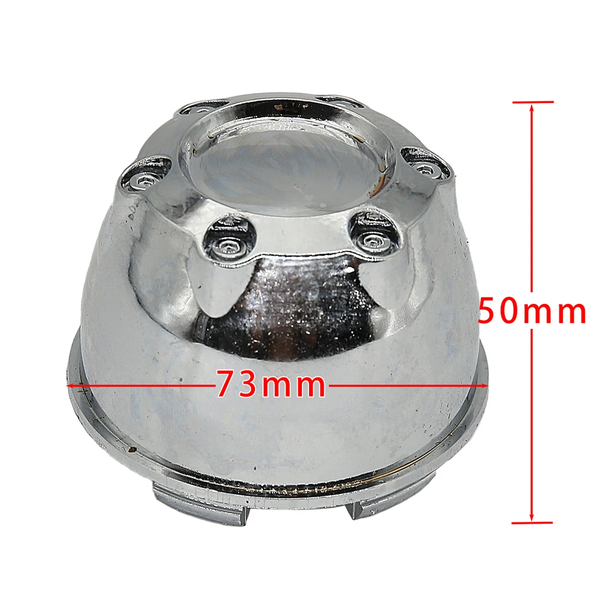 1 pieces 73 mm 50 mm motorcycle wheel center cover hub cover silver chrome plated