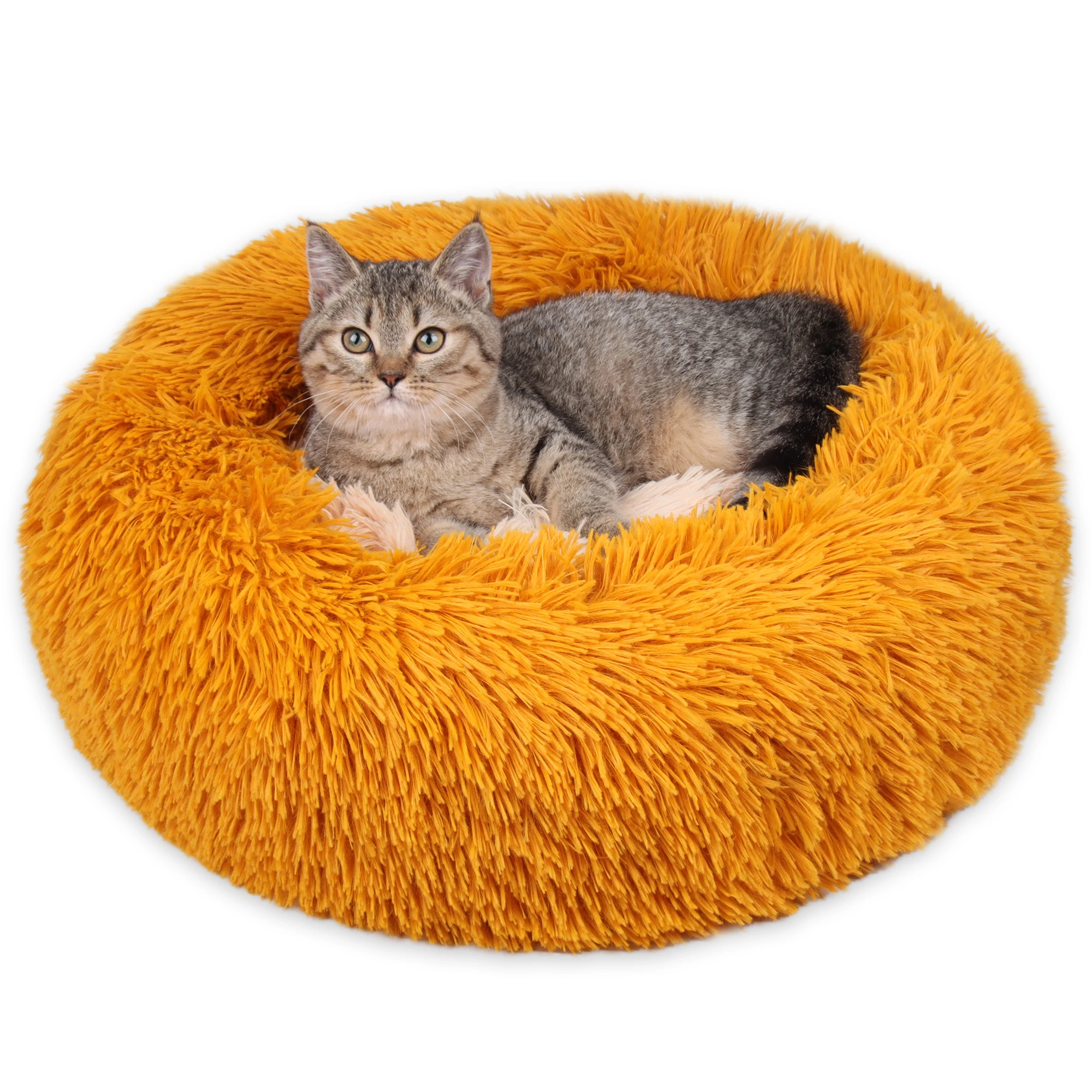 

Calming Dog Bed,Anti Anxiety Dog Bed,Plush Donut Dog Bed for Small Dogs, Medium, Large & X-Large, Multiple Sizes S-2XL