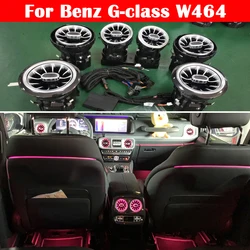8/64 Colors For Mercedes-Benz G63 G500 G550 G-Class W464 LED Car AC Condition Air Vent Dashboard Outlet Turbo Trim Ambient Light