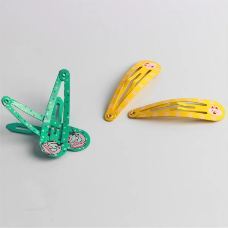 20 Stück/Set Haaraccessoires Bonbonfarben Tropfenförmige Haarspangen Prinzessinnen-Haarklammern Koreanische Haarclips Cartoon-Kopfschmuck Haarnadeln für Mädchen – Detail 4