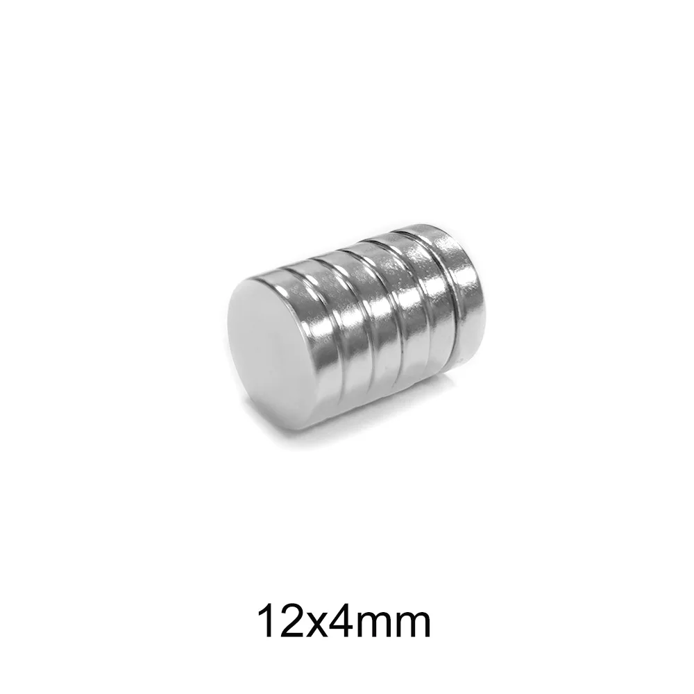 

5/10/20/50/100PCS 12x4 mm Disc Rare Earth Neodymium Magnet 12x4mm Round Permanent NdFeB Magnets Strong 12*4 mm