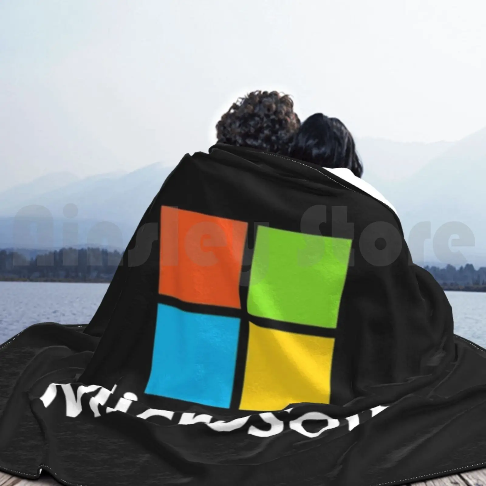 Microsoft Type Blanket Fashion Custom Microsoft Azure Logo Tech Enterprise Technology Office Windows Bill