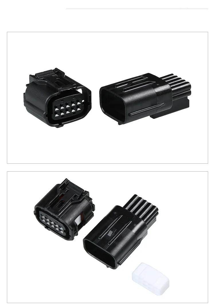 

100 Set 10 Pin 12380 6189-1134 6188-0696 Waterproof Automotive Socket Distance Sensor Connector For Toyota 90980-12380