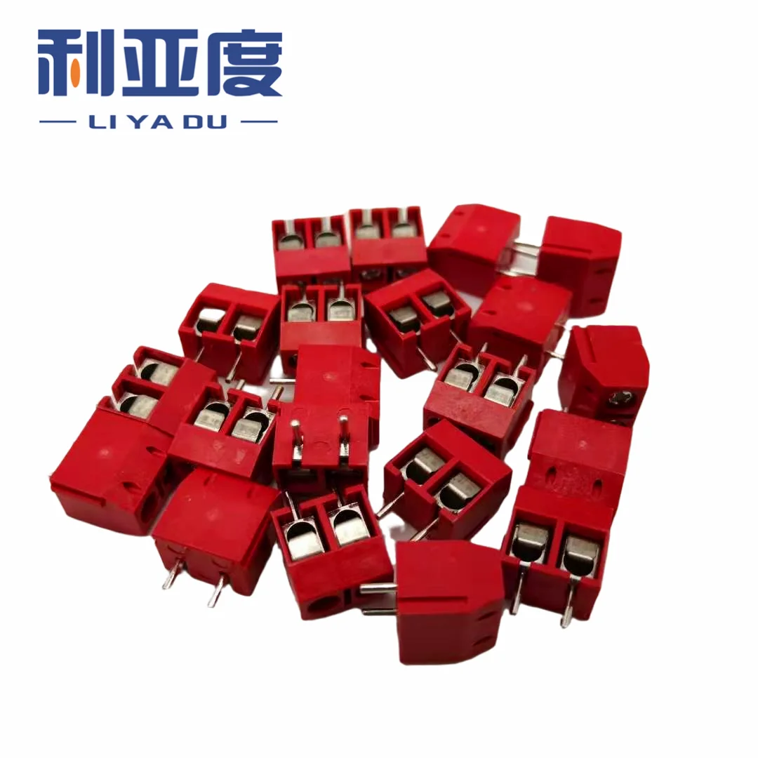 20PCS Connector Terminals, Terminal  KF301-2P Splicing, Screw Type PCB Spacing 5.0 Blue/green KF301 Red, Blue, Green, Black