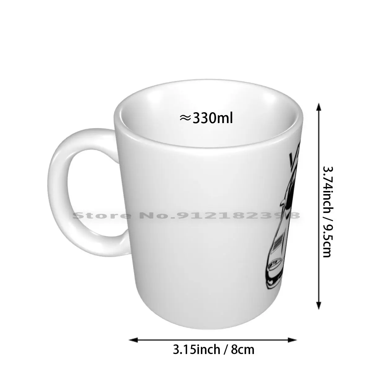 Viper 1996-2002-Black Stripes Ceramic Mugs Coffee Cups Milk Tea Mug 1996 1997 1998 1999