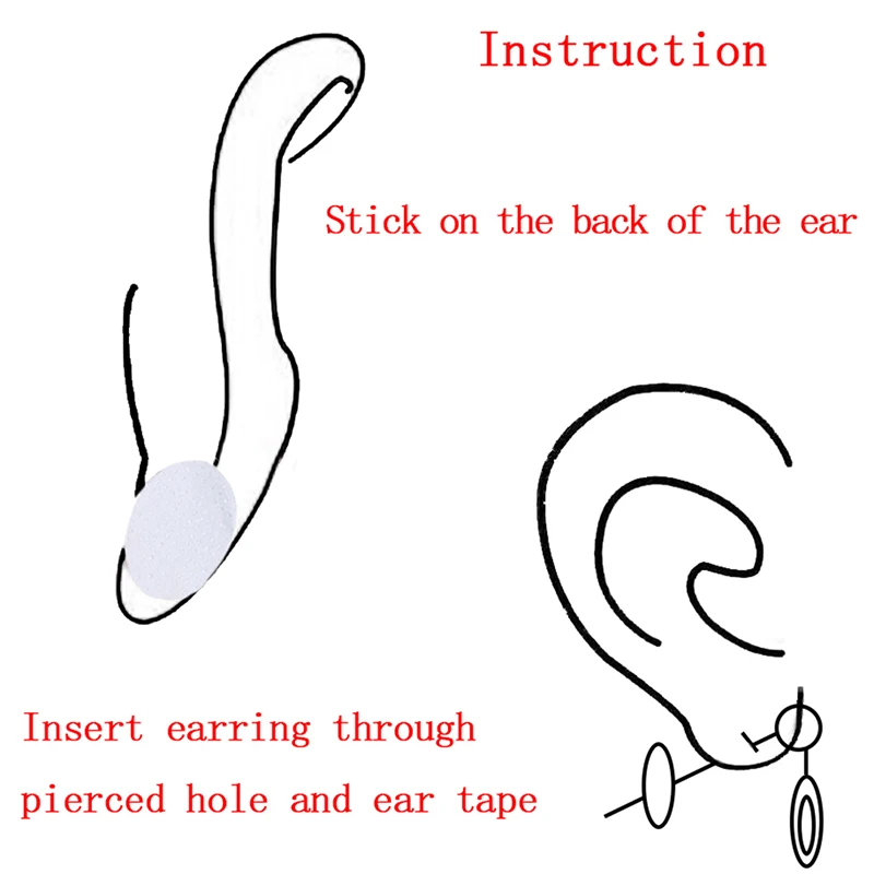 Invisible Ear Lift for Ear Lobe Support Tape Perfect for Stretched or Torn Ear Lobes and Relieve strain from heavy earrings