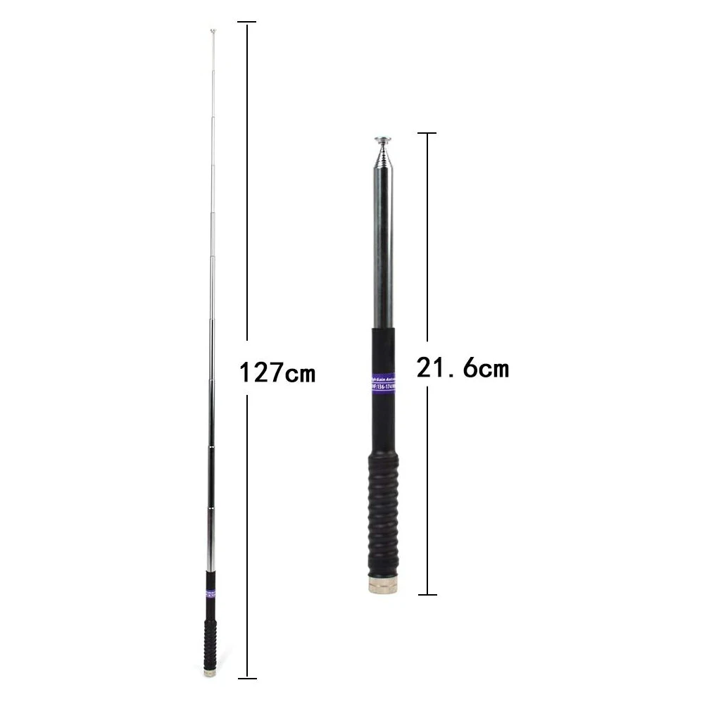 Telescopic Extendable Long Range 127cm 50\'\' SMA-Male Antenna for Handheld GPS Garmin Astro 320 430 900 Alpha 100 200i 10 50 200