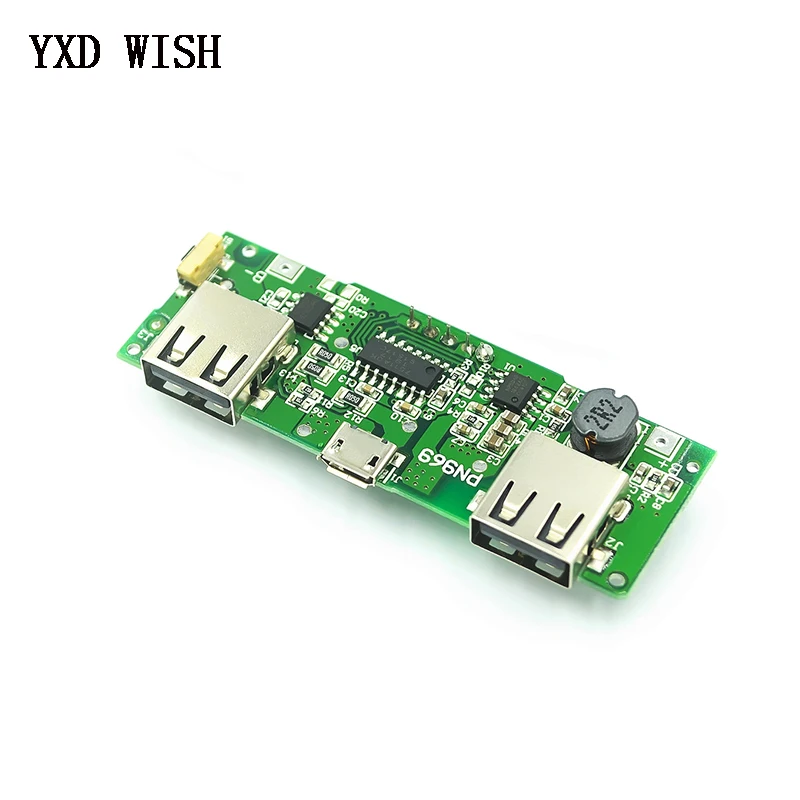 LED Dual USB 5V 2.4A Micro/type-c przenośny powerbank USB 18650 moduł ładowania ładowarka do płyty baterii litowej ochrona obwodu