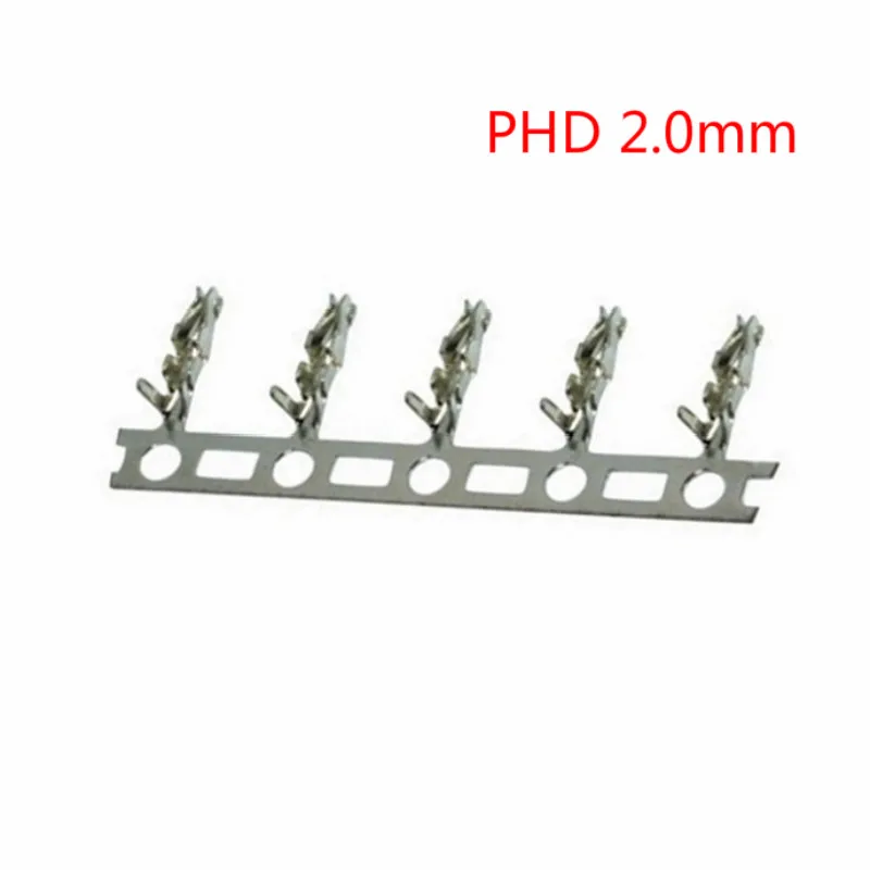 100PCS PHD2.0 Terminal Double Row 2.0 Mating Terminal PHD 2.0mm Double Row Connector Crimping Head Insert Spring